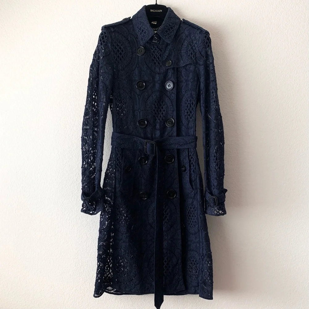 Burberry lace trench coat